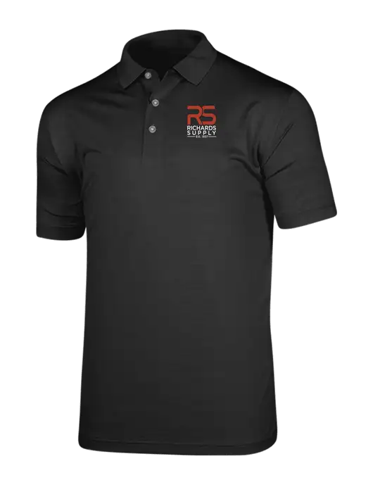 Callaway Vibrant Black Ventilated Polo w/Richards Supply Logo