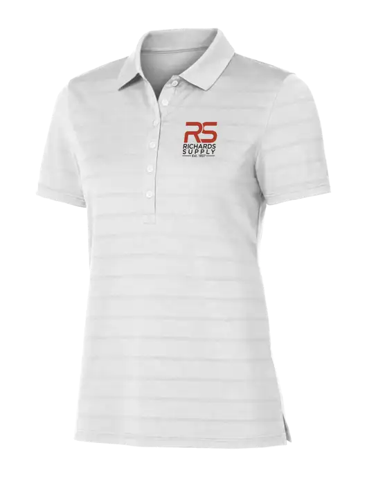 Callaway Womens Bright White Ventilated Polo w/Richards Supply Logo
