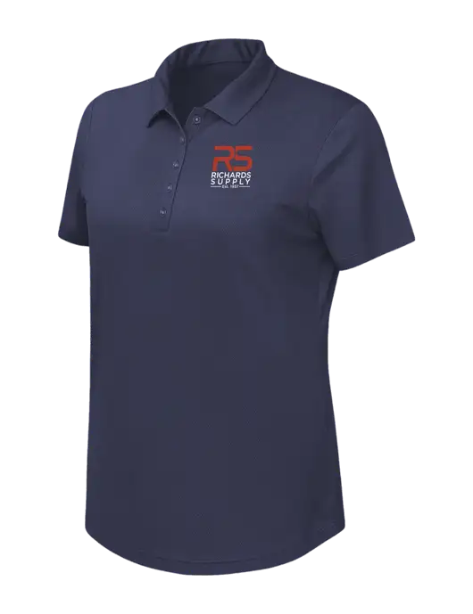 Callaway Womens Birdseye Navy Polo w/Richards Supply Logo