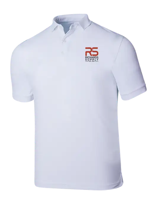 Callaway Ottoman Bright White Polo w/Richards Supply Logo