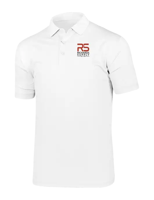 Callaway Vibrant Bright White Ventilated Polo w/Richards Supply Logo