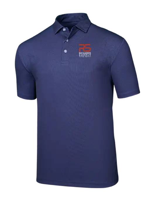 Callaway Birdseye Navy Polo w/Richards Supply Logo