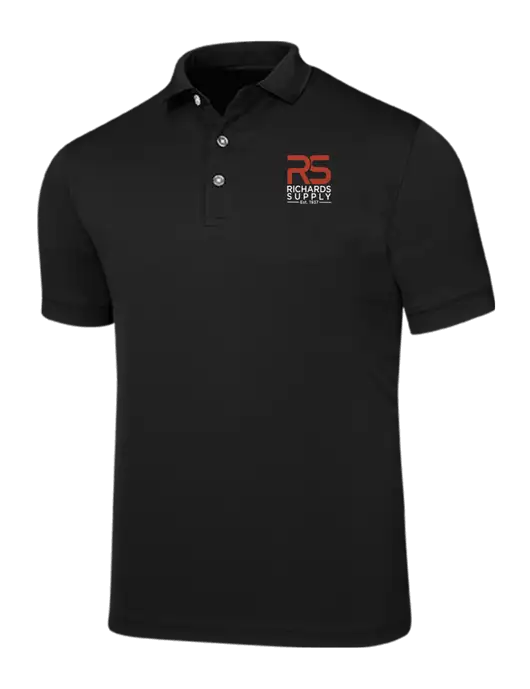 Callaway Ottoman Black Polo w/Richards Supply Logo