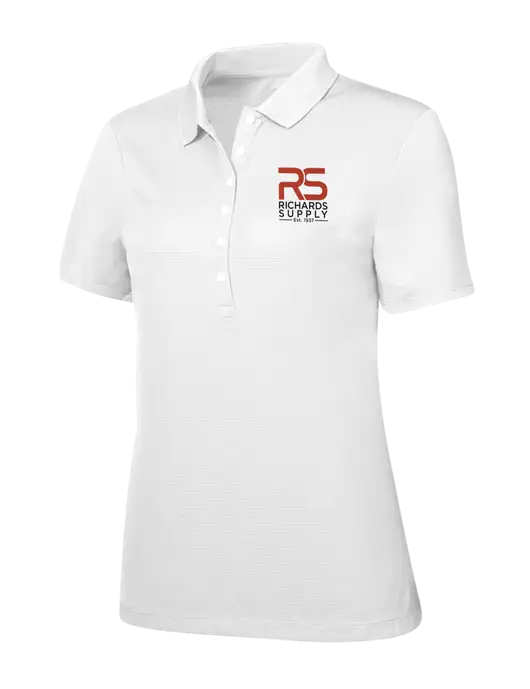 Callaway Womens Ottoman Bright White Polo w/Richards Supply Logo
