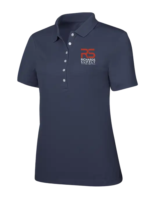 Callaway Womens Ottoman Navy Polo w/Richards Supply Logo