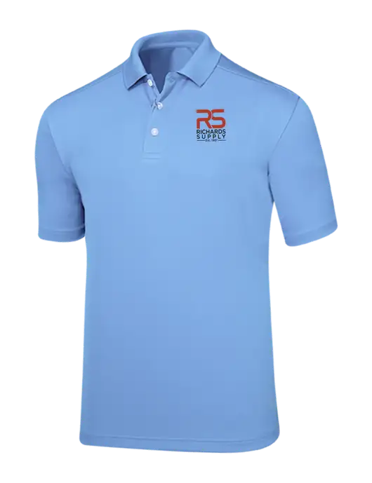 Callaway Core Light Blue Performance Polo w/Richards Supply Logo