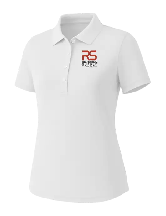 Callaway Womens Core Bright White Performance Polo w/Richards Supply Logo