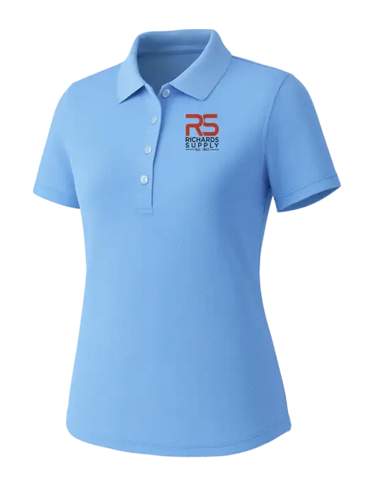 Callaway Womens Core Light Blue Performance Polo w/Richards Supply Logo