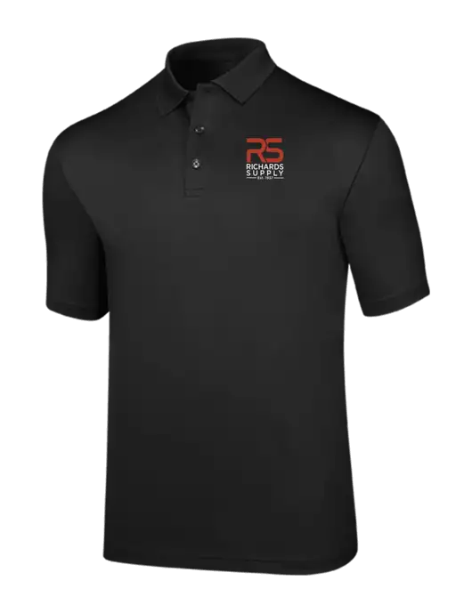 Callaway Opti-Dri Black Chev Polo w/Richards Supply Logo