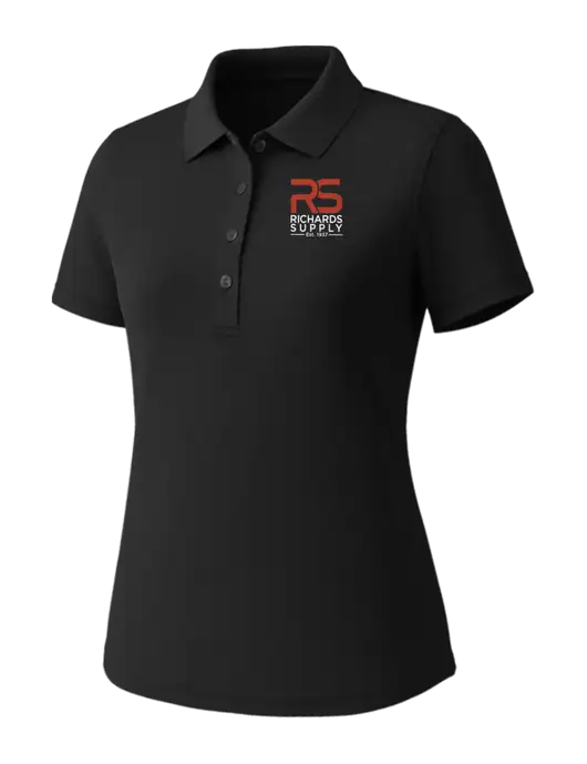 Callaway Womens Core Black Performance Polo w/Richards Supply Logo