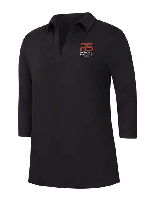 Womens Black Luxe Knit Tunic w/Richards Supply Logo