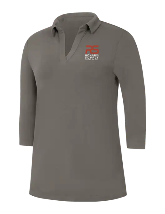 Womens Dark Grey Luxe Knit Tunic w/Richards Supply Logo