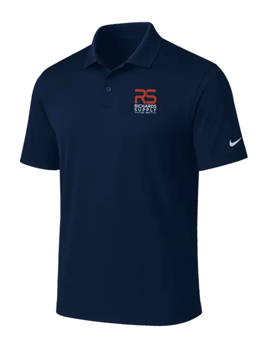 NIKE Navy Victory Solid Polo w/Richards Supply Logo