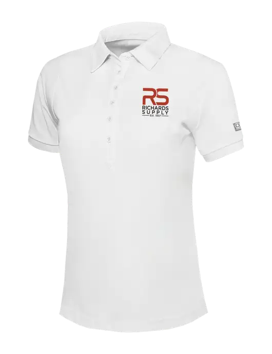 OGIO Womens Bright White Jewel Polo w/Richards Supply Logo