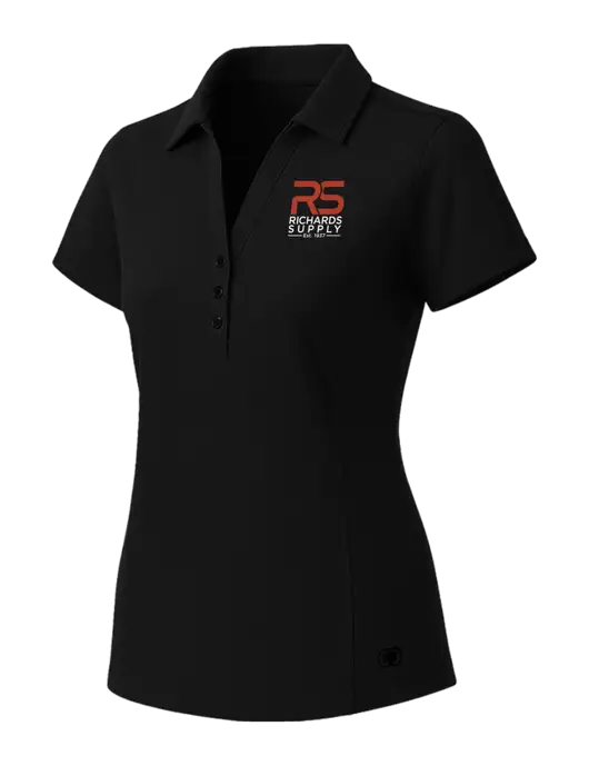 OGIO Womens Blacktop ONYX Polo w/Richards Supply Logo