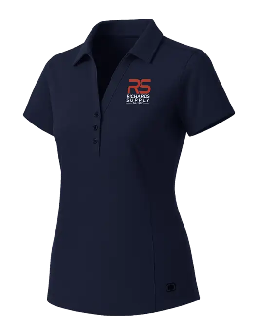 OGIO Womens Navy ONYX Polo w/Richards Supply Logo