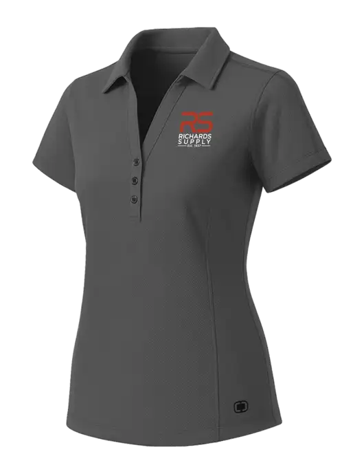 OGIO Womens Medium Grey ONYX Polo w/Richards Supply Logo