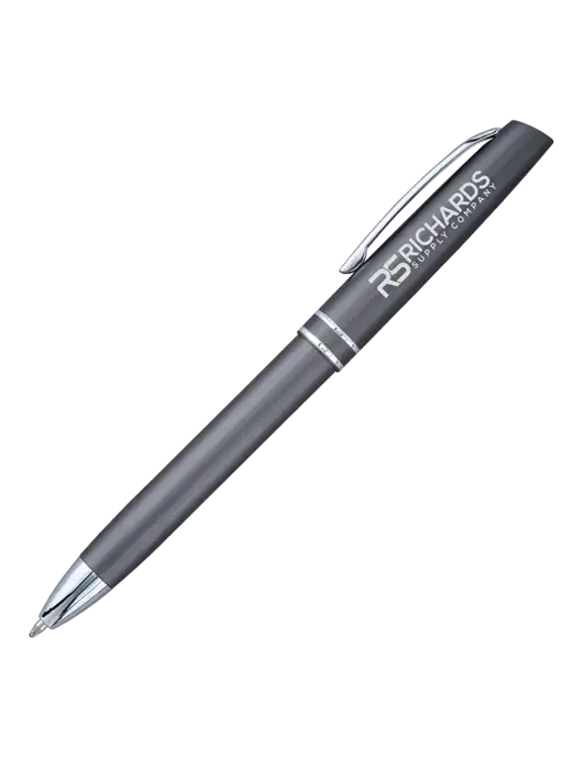 Gunmetal Anguilla Black Ink Pen w/Richards Supply Logo