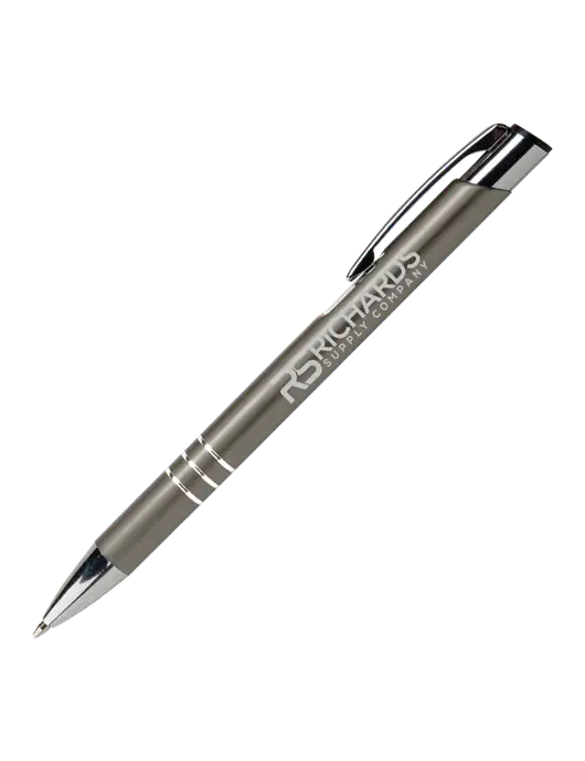 Laurent Gunmetal Pen - Black Ink w/Richards Supply Logo