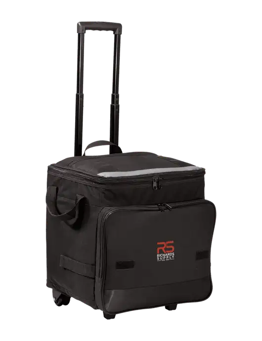 Black Rolling Cooler w/Richards Supply Logo