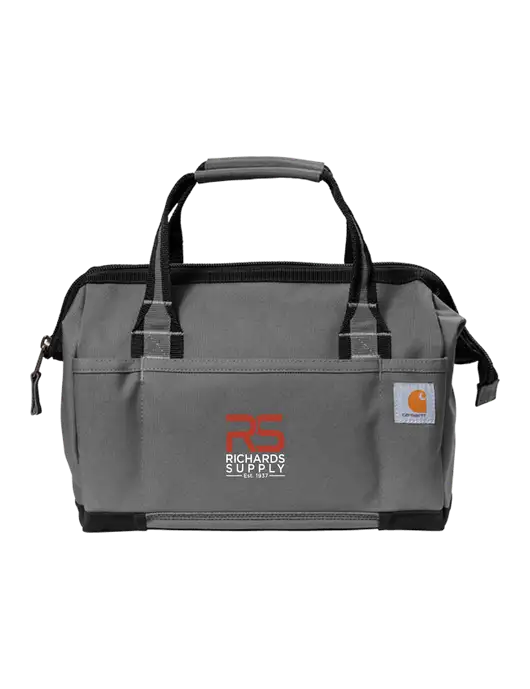 Carhartt Foundry Series 14” Grey Tool Bag w/Richards Supply Logo