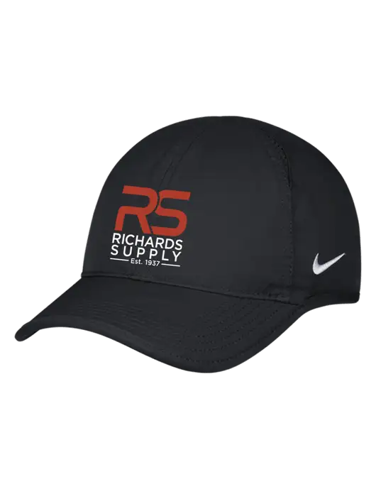 Nike Black Featherlight Cap w/Richards Supply Logo