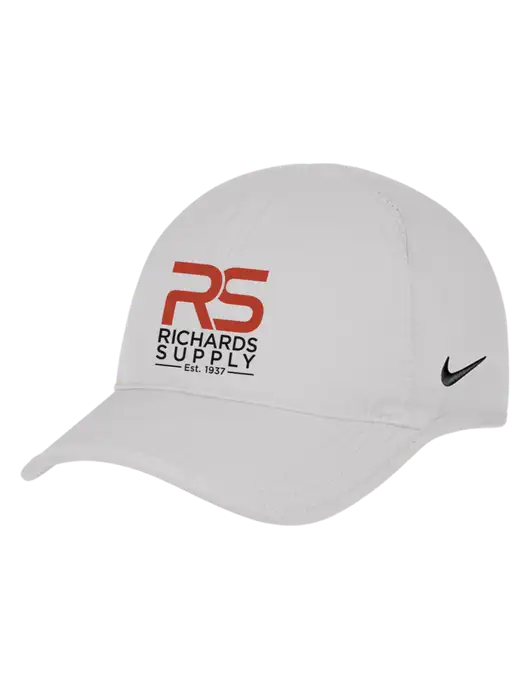 Nike White Featherlight Cap w/Richards Supply Logo