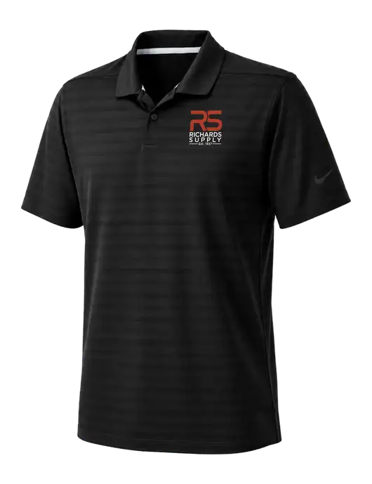 Nike Black Dri-FIT Vapor Jacquard Polo w/Richards Supply Logo