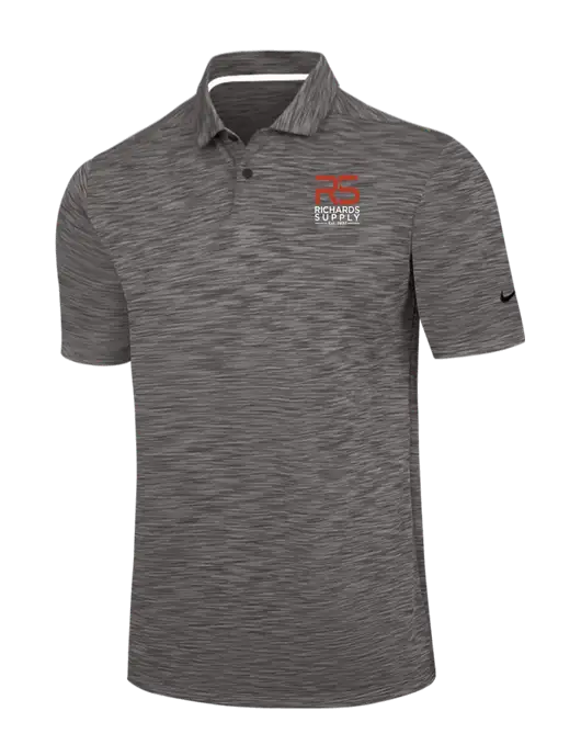 Nike Dark Grey Dri-FIT Vapor Space Dyed Polo w/Richards Supply Logo