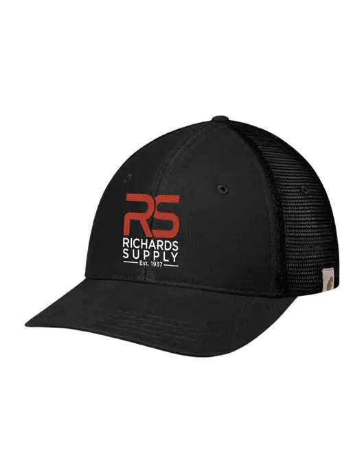 Carhartt Black Canvas Trucker Cap w/Richards Supply Logo
