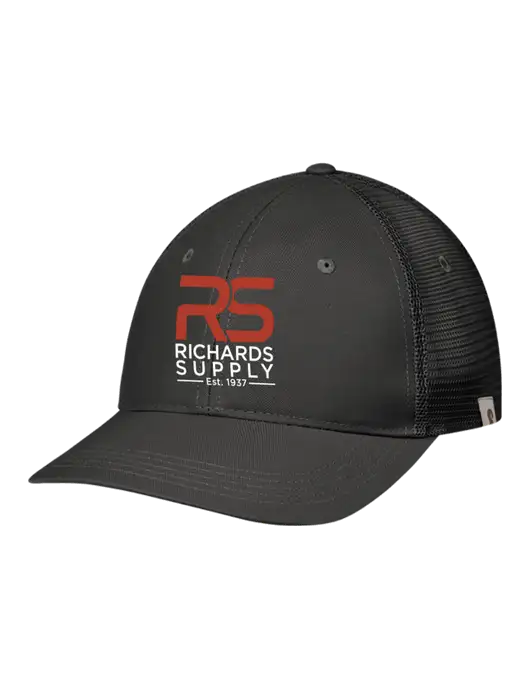 Carhartt Black Trucker Rugged Pro Series Cap w/Richards Supply Logo