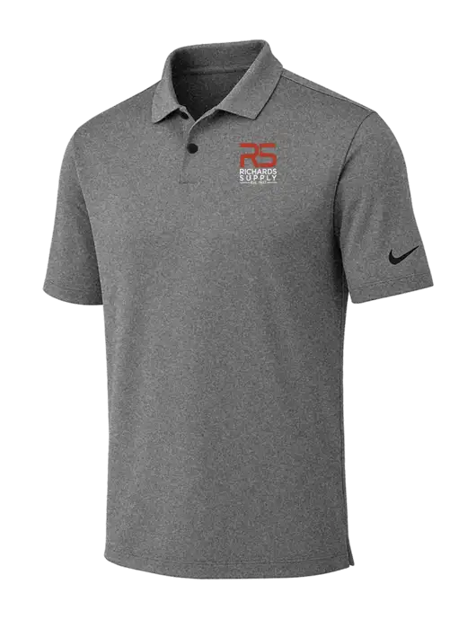Nike Dark Grey Heather Dri-FIT Vapor Polo w/Richards Supply Logo
