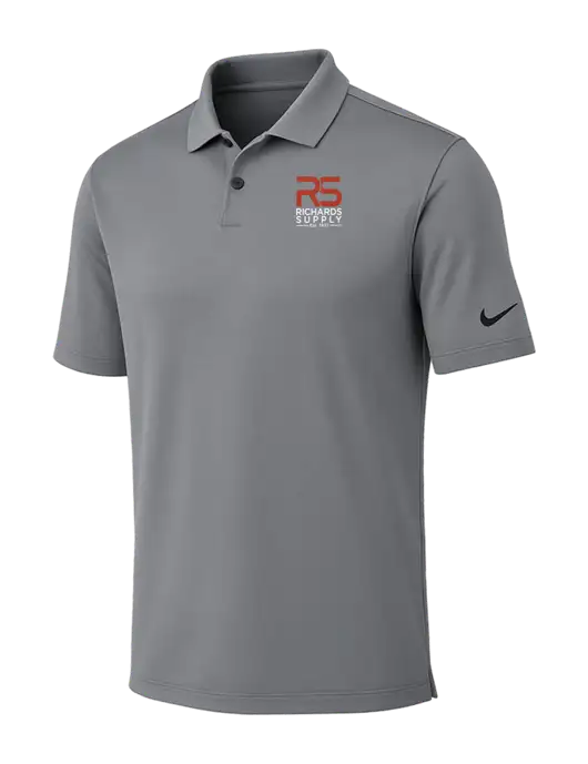 Nike Medium Grey Dri-FIT Vapor Polo w/Richards Supply Logo