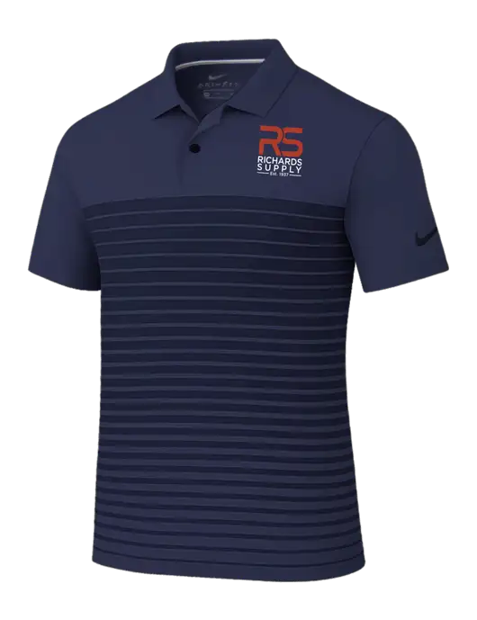 Nike Navy Dri-FIT Vapor Block Polo w/Richards Supply Logo