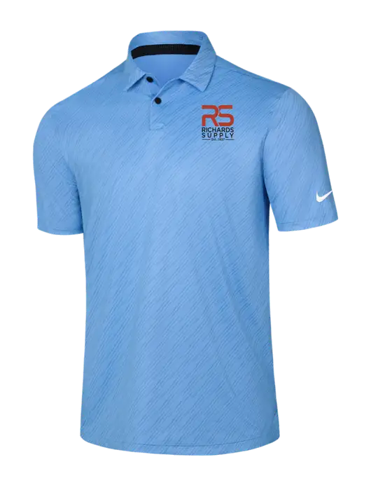 Nike Light Blue Vapor Dash Polo w/Richards Supply Logo