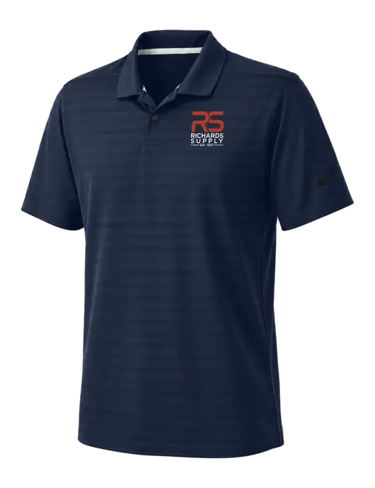 Nike Navy Dri-FIT Vapor Jacquard Polo w/Richards Supply Logo