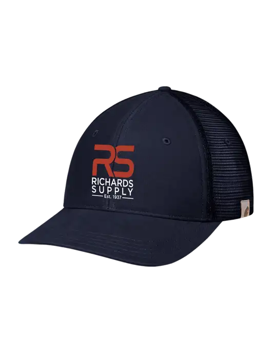 Carhartt Navy Canvas Trucker Cap w/Richards Supply Logo