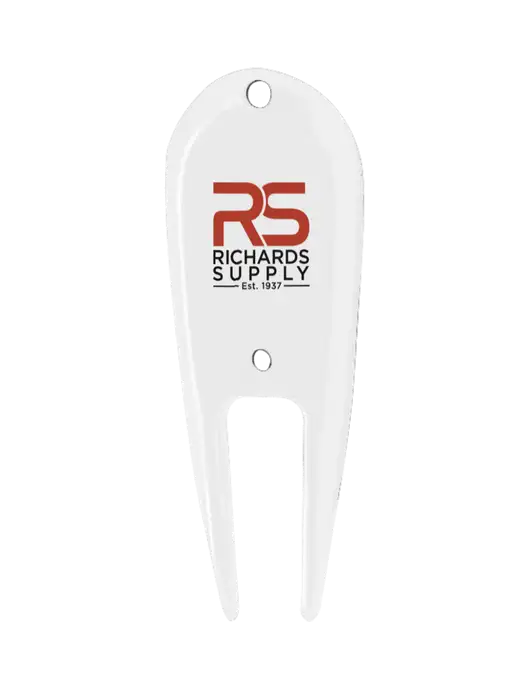 White Divot Tool w/Richards Supply Logo
