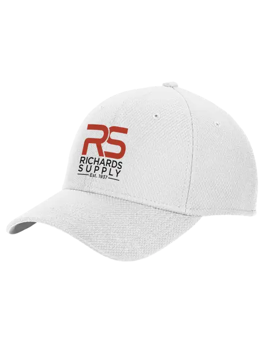 New Era Diamond Era White Stretch Cap w/Richards Supply Logo