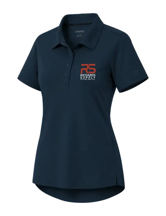 OGIO Womens Envision Dark Navy Polo w/Richards Supply Logo