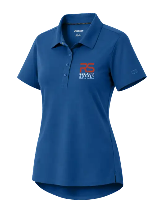 OGIO Womens Envision Light Navy Polo w/Richards Supply Logo