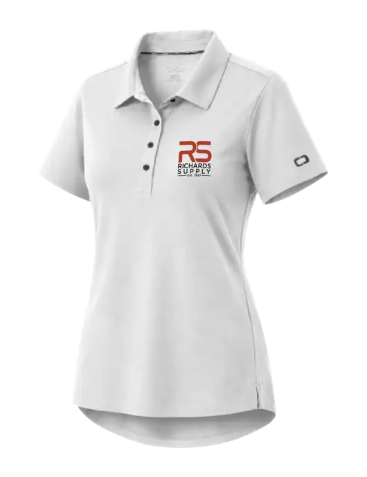 OGIO Womens Envision White Polo w/Richards Supply Logo