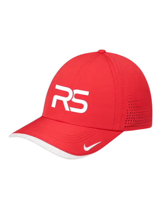 Nike Red/White Dri-FIT Perforated Performance Cap w/Icon Logo