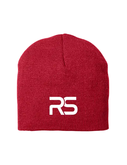 Red Beanie Cap w/Icon Logo