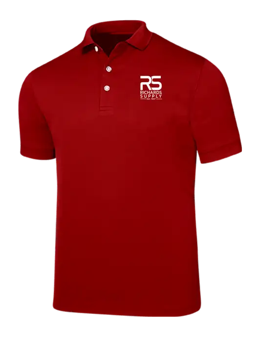 Callaway Ottoman Red Polo w/Richards Supply Logo