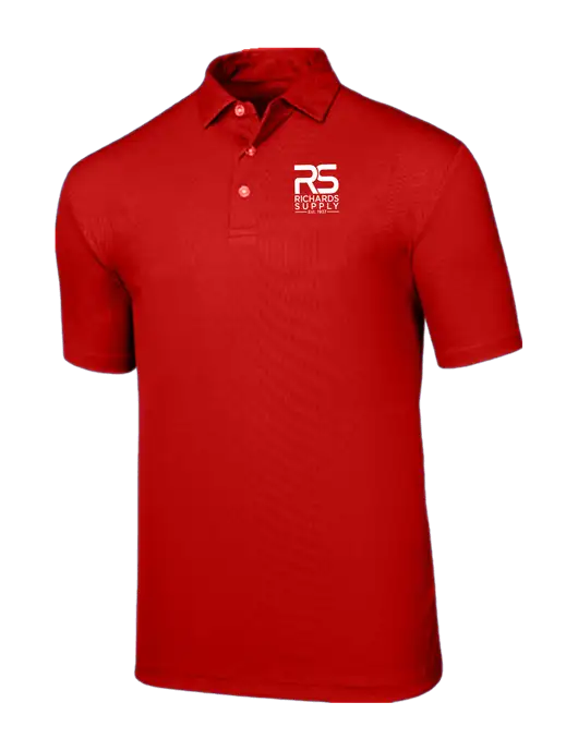 Callaway Birdseye Red Polo w/Richards Supply Logo