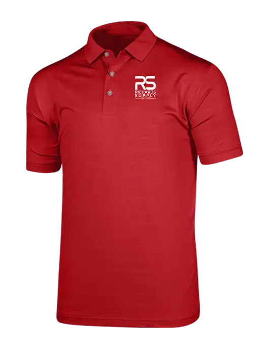 Callaway Vibrant Red Ventilated Polo w/Richards Supply Logo