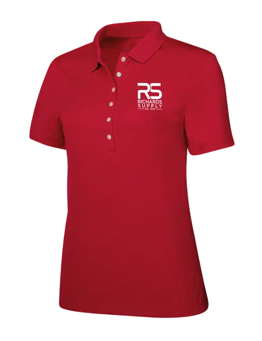 Callaway Womens Ottoman Red Polo w/Richards Supply Logo