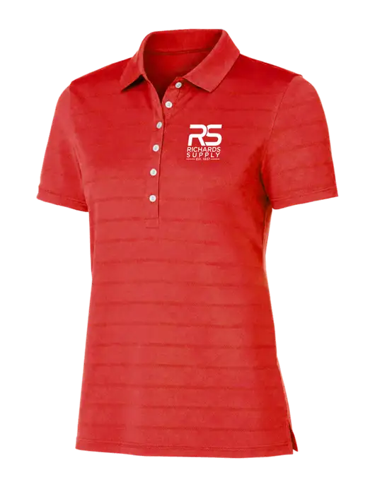 Callaway Womens Red Ventilated Polo w/Richards Supply Logo
