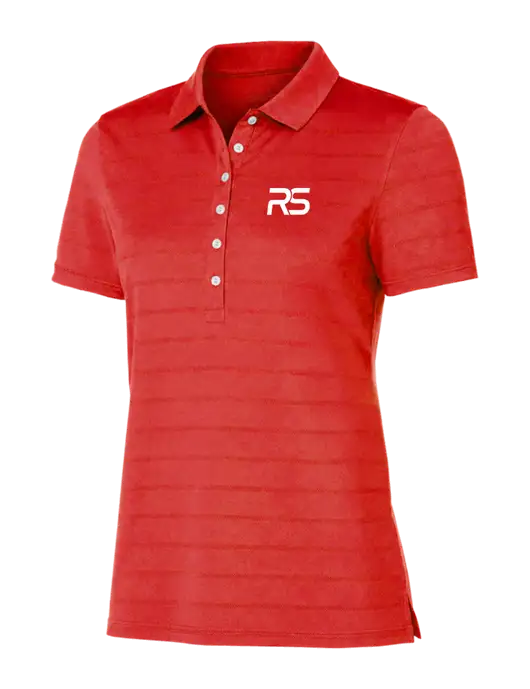 Callaway Womens Red Ventilated Polo w/Icon Logo